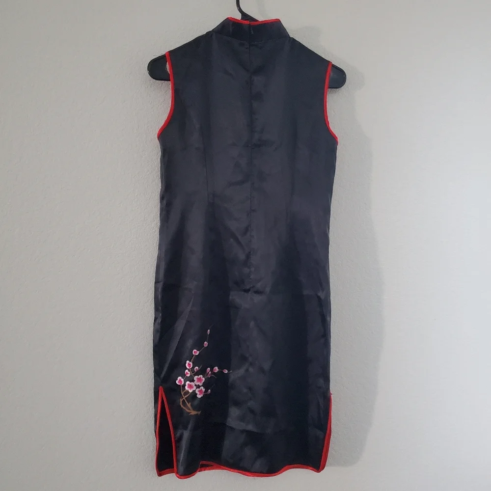 Asian Inspired Sleeveless Dress - Picture 4 of 7